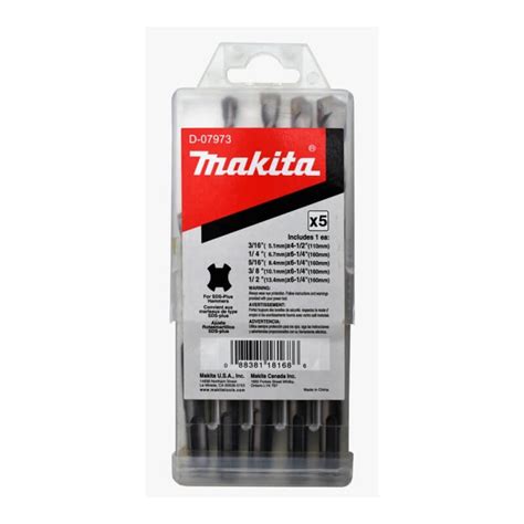 Set Brocas Sds Plus Para Concreto Piezas Makita D Mundo