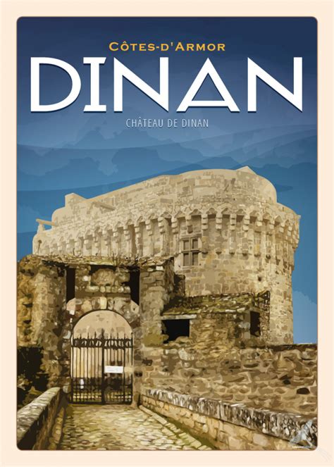 Affiches N O Vintage Dinan Rue Du Jerzual