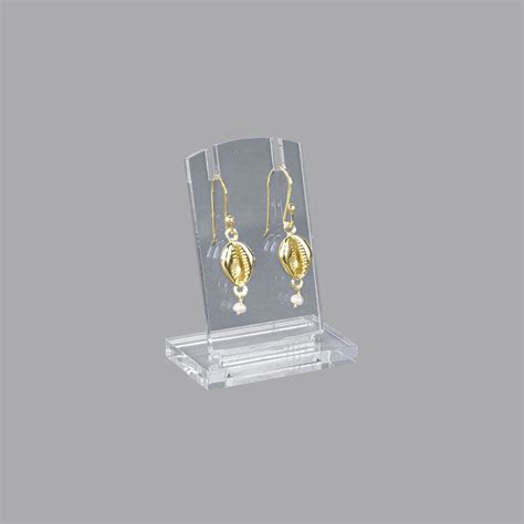 Pr Sentoir Nomade Plexi Transparent Boucles D Oreilles Avec Fentes