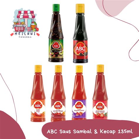 Jual ABC Saus Sambal Saus Tomat Dan Kecap Botol 135 Ml Shopee Indonesia