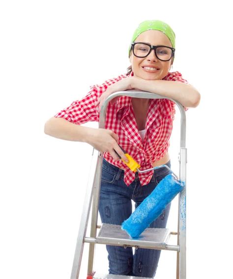 Female House Painter Stock Photos Royalty Free Female House Painter