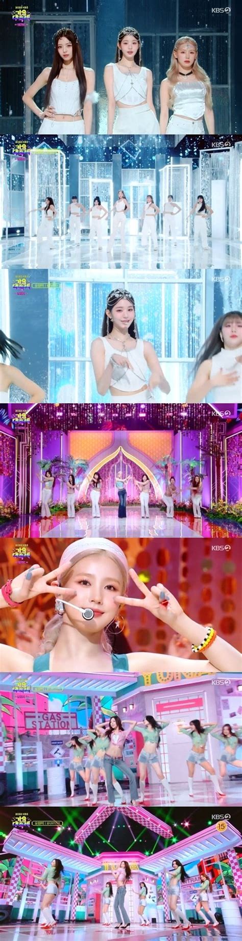 유나·장원영·미연이 꾸민 Y2k예쁜 애 옆에 예쁜 애 2022 가요대축제 네이트 연예