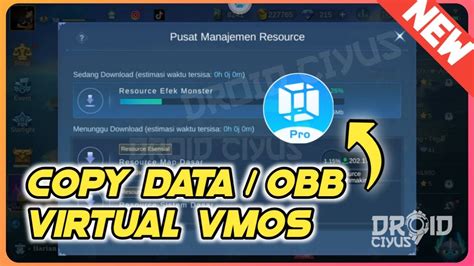 COPY DATA OBB GAME DI VMOS TERBARU CARA PINDAH FOLDER DATA FILE