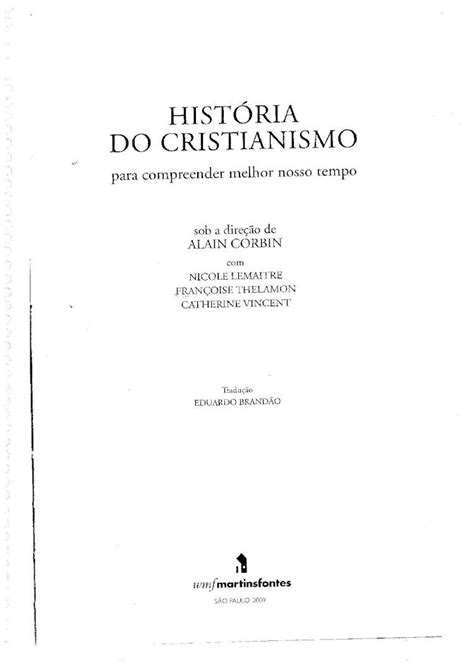 PDF Alain Corbin História Do Cristianismo parte 1 DOKUMEN TIPS