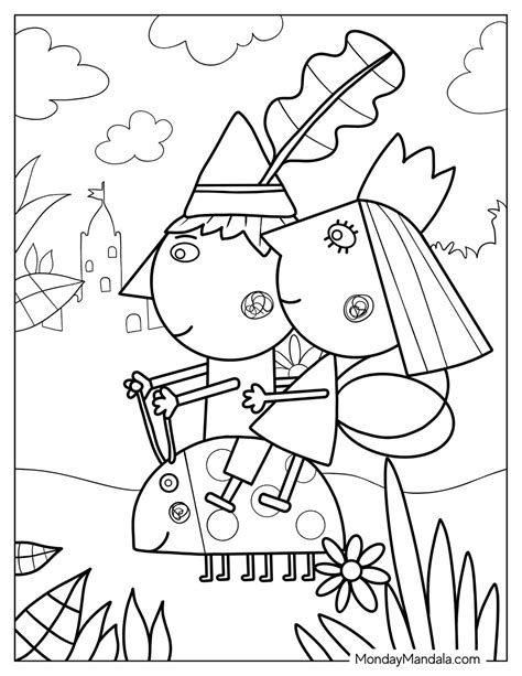 20 Ben And Holly Coloring Pages Free Pdf Printables