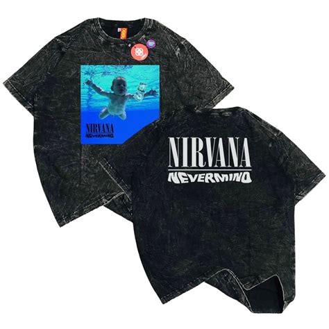 Jual Ossu T Shirt Nirvana Nevermind Cover Album Cotton Combed 24s Black