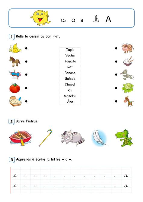 Fiches De Travail Pour Maternelles La Planète Des Alphas Fiches De