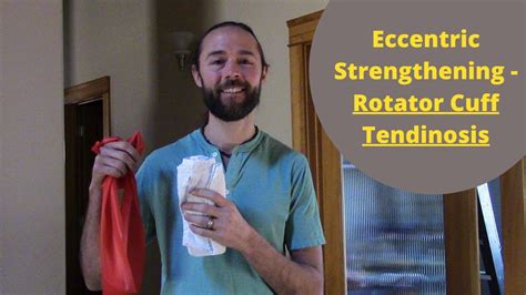 Eccentric Strengthening For Rotator Cuff Tendinosis Shoulder Pain Youtube