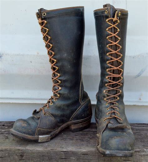 1950s Wesco Whites Highliner Lineman Smokejumper Biker Boots