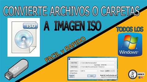 Como Convertir Archivos O Carpetas A Imagen Iso Cheznatv Youtube