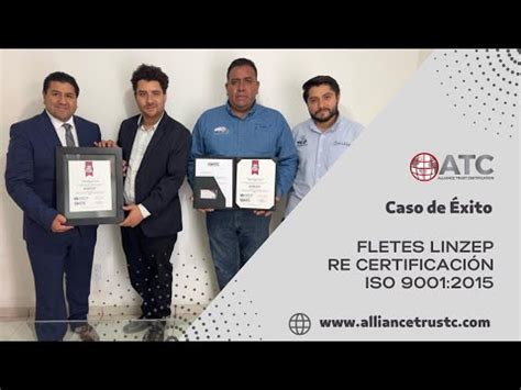 Recertificación ISO 9001 2015 Fletes Lin Zep YouTube