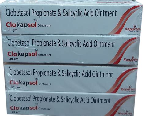 Clokapsol Cream Clobetasol Propionate And Salicyclic Acid Ointment 30g