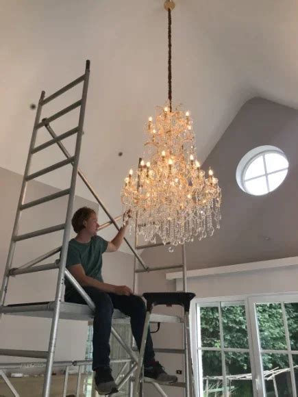 Nr A Maria Theresia Dubbelle Kroonluchter Met Swarovski Kristal