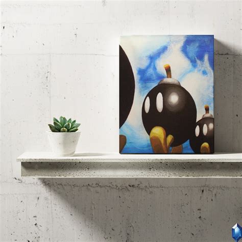 Bob Omb Battlefield Canvas Painting Wall Art Prints Decor Ts Super