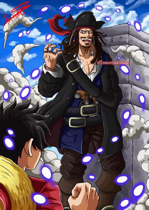 Monkey D Luffy And Jack Sparrow One Piece And More Drawn By