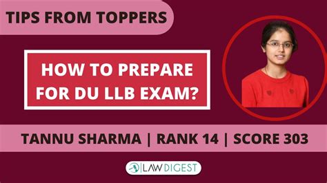 DU LLB Entrance Exam Preparation Tips Strategy For DU LLB 2021