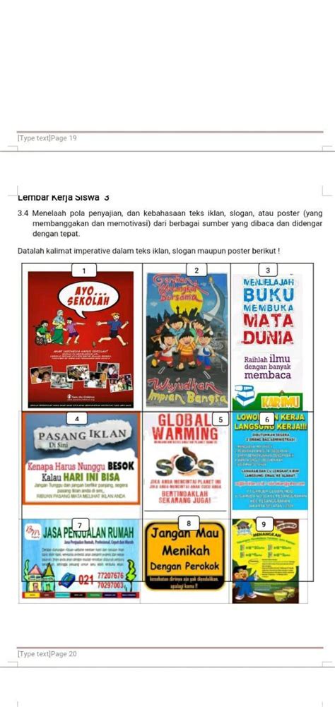 Contoh Teks Iklan Slogan Dan Poster Penggambar