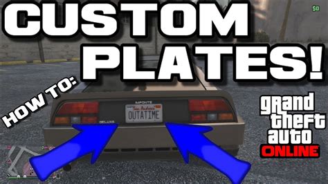 Gta Online How To Make Custom Plates Super Easy Youtube