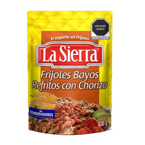 Frijoles Refritos La Sierra Bayos Con Chorizo G