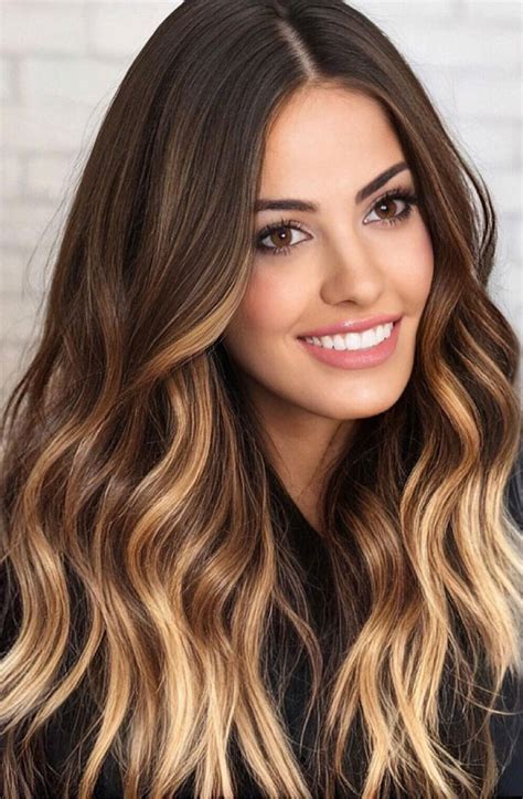 40 Pretty Hair Styles with Highlights and Lowlights : Bright brunette ...