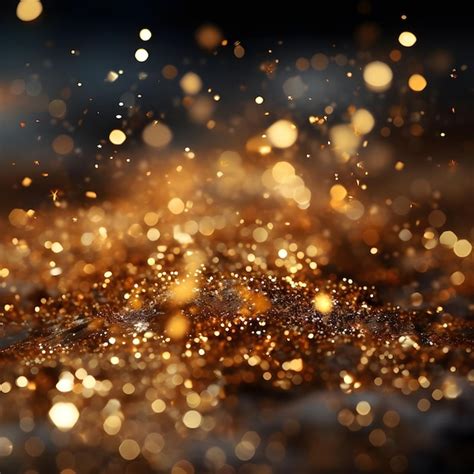 Premium Photo Shiny Golden Glitter Festive Background