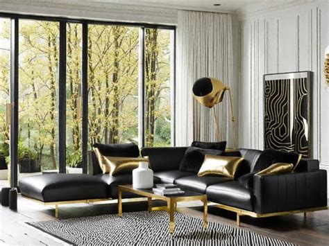 Black And Gold Living Room Decor Ideas And Inspiration