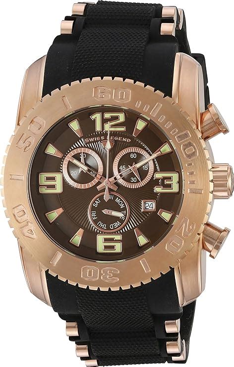 Swiss Legend Men S Commander Pro Quartz Stainless Steel And Silicone