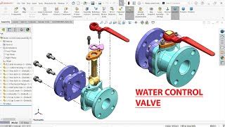 Parts And Assembly Of Feed Check Valve In Solidworks Solidworks