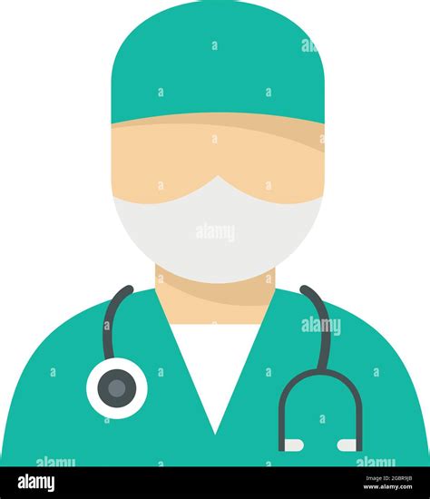 Medical Surgical Doctor Icon Flat Illustration Of Medical Surgical