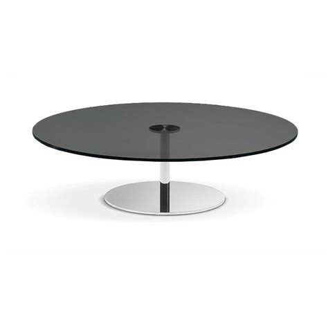 Tonelli Table Basse Ronde Farniente X H Cm Verre Fum