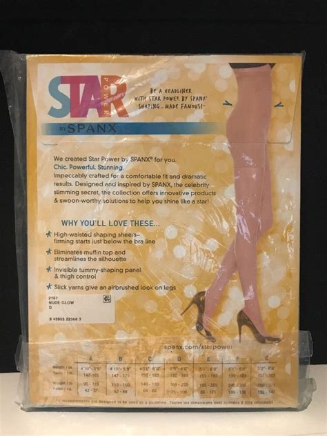 Star Power Spanx High Waisted Shaping Sheers Nude Glow Size D