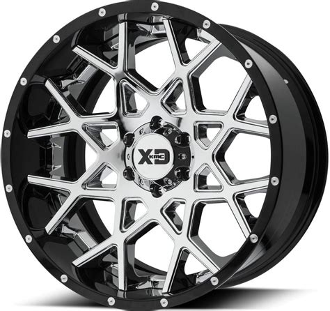 Xd Xd203 Chopstix 22x10 6x139 7 18et 78cb Chrome Center Gloss Black