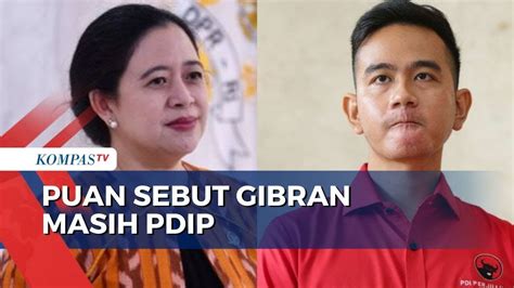 Kata Puan Maharani Soal Pemecatan Gibran Dari Pdip Memang Harus Youtube