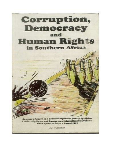 Corruption Democracy And Human Rights In Southern Africa