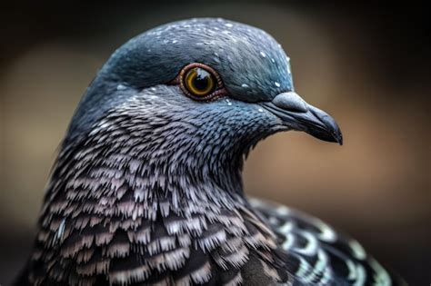 Premium Ai Image Close Up Pigeon