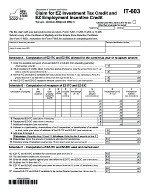 2022 Form NY DTF IT 603 Fill Online Printable Fillable Blank PdfFiller