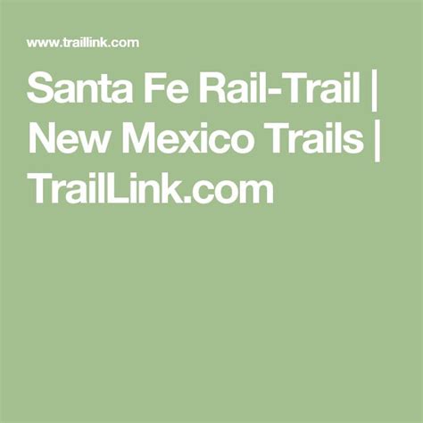 Santa Fe Rail-Trail | New Mexico Trails | TrailLink.com | New mexico ...