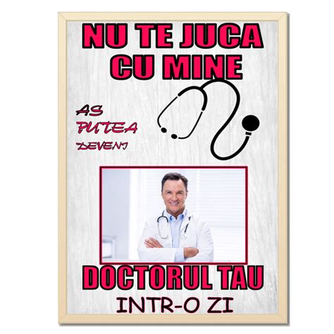 Tablou Personalizat din Lemn pentru Doctor Cadou Unic și Apreciativ