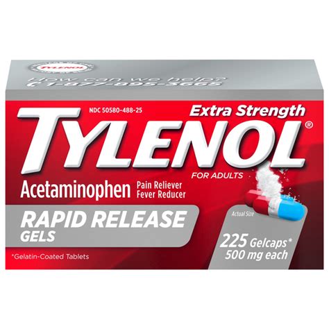 Save On Tylenol Extra Strength Acetaminophen Pain Relief 500 Mg Rapid