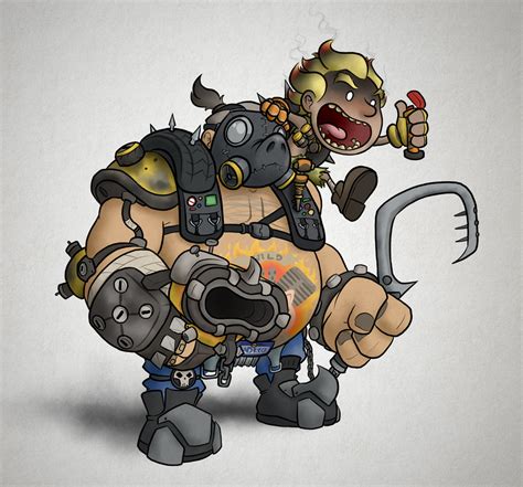 Overwatch Roadhog And Junkrat By Captainslam On Deviantart