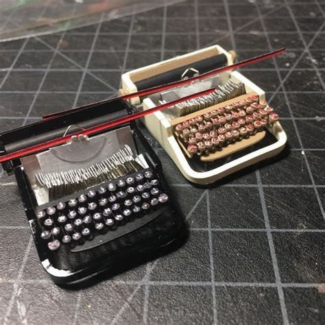 Typewriter 112 Scale Miniature Wip Mini Metal Design Hemingway In