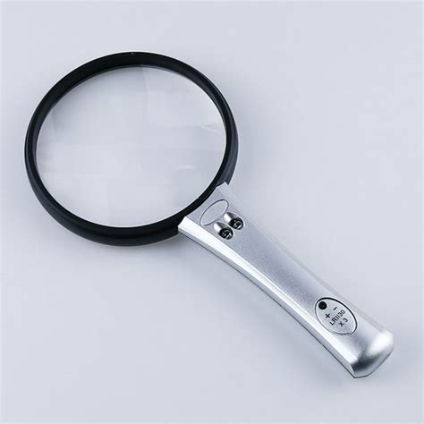 Love Dock 75mm Lighted Magnifying Glass 10x Hand Held Reading Magnifying Glasses With Led