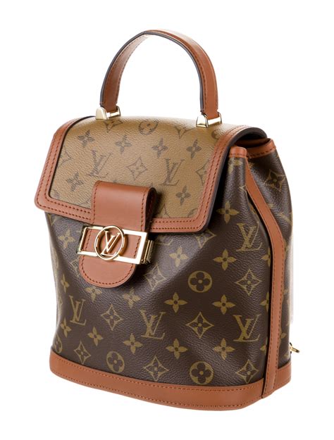 Louis Vuitton Reverse Monogram Dauphine Backpack PM Brown Backpacks