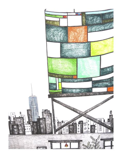 Water Tower Drawing | Free download on ClipArtMag