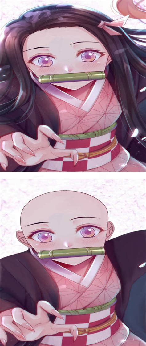 Demon Slayer Nezuko Kamado Shaved Edit By Vizddraig On Deviantart