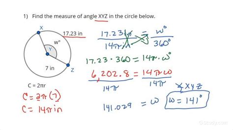 Measure Of An Arc Formula