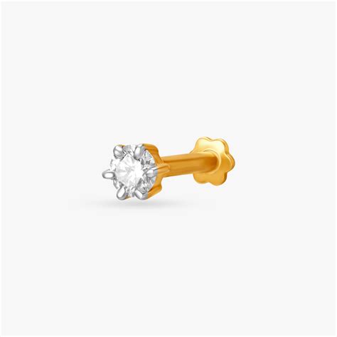 Diamond Nose Pin Single Stone