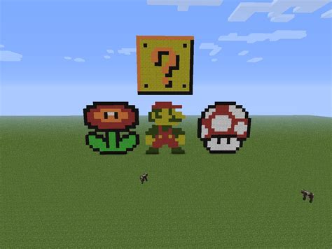 SUPER MARIO PIXEL ART! Minecraft Blog