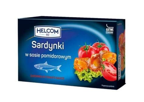 Sardynki W Sosie Pomidorowym G Helcom Niska Cena Sklep Rybny