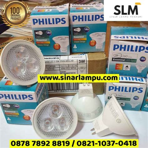 Lampu Essential MR16 3 Watt 24D 2700K 260Lm Philips